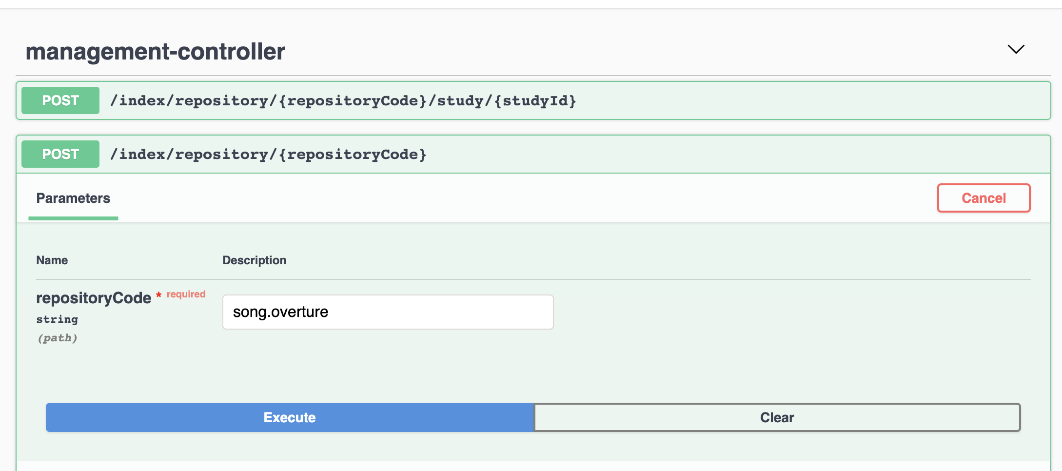 Index Repo Entity