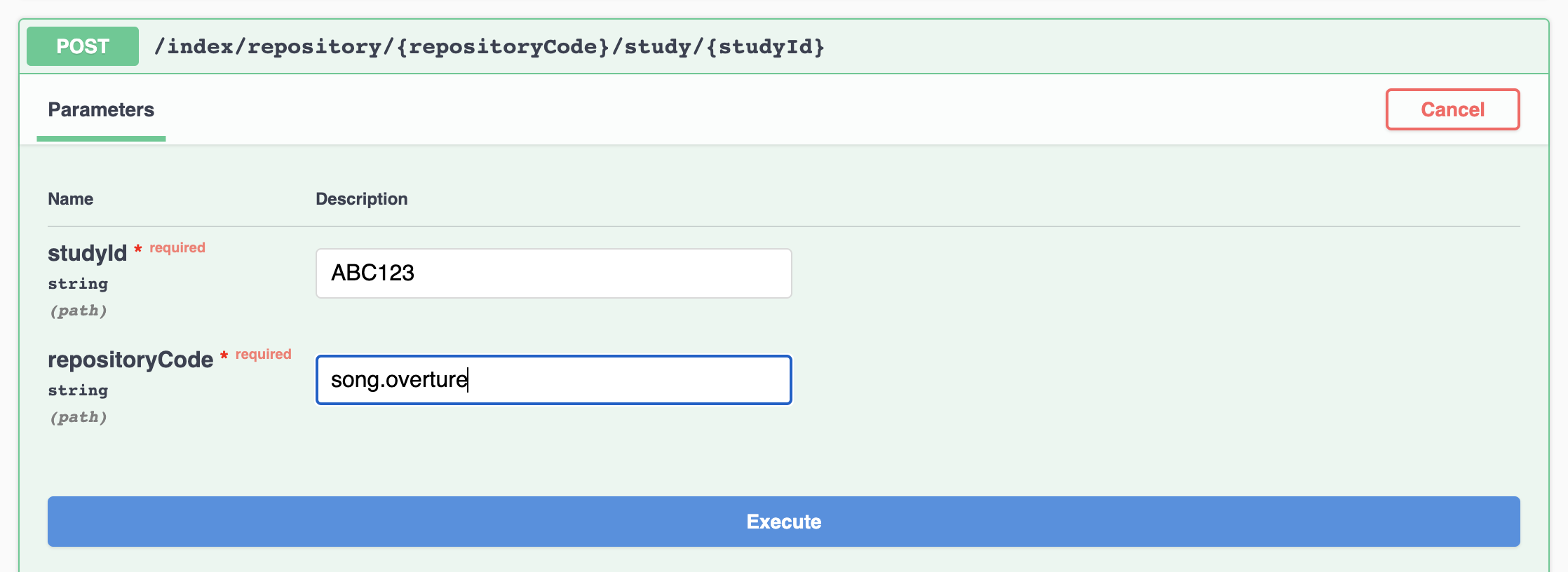 Index Study Entity